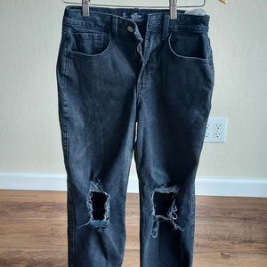 Black Hollister Straight Jeans